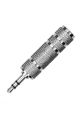 Plugs: Adaptor: 1/4" Jack (f) To 3.5mm Adapter (m)